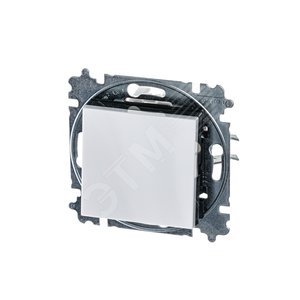 ABB Levit Белый / дымчатый чёрный Выключатель 1-кл. | 3559H-A01445 62W | 2CHH590145A6062 | ABB - фото 2