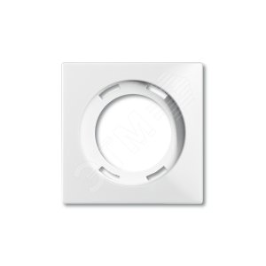 ABB Basic 55 Альп. белый Накладка для световых приборов | 1753-0-0100  | 2CKA001753A0100 | ABB - фото 2