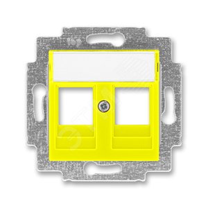 ABB Levit Жёлтый Накладка с суппортом для информационных разъёмов | 5014H-A01018 64 | 2CHH291018A4064 | ABB - фото 2