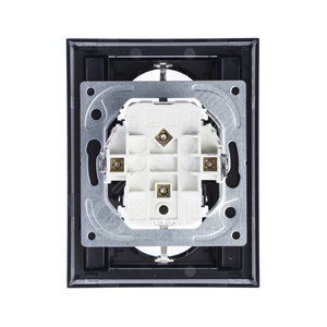 ABB Levit Серебро / дымчатый чёрный Розетка 2-ая с з/к со шторками 16А | 5522H-C03457 70W | 2CHH223457C6070 | ABB - фото 4
