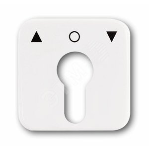 Плата центральная (накладка) с поворотной ручкой, серия Reflex SI, цвет альпийский белый | 1710-0-1415  | 2CKA001710A1415 | ABB 2