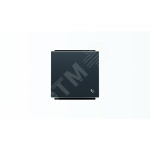 Клавиша для 1-клавишных выключателей/переключателей/кнопок с символом ЗВОНОК, серия SKY, цвет чёрный барх.|2CLA850400A1501| ABB 2