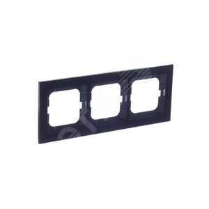 Рамка 3-постовая, серия axcent, цвет чёрный | 1754-0-4411  | 2CKA001754A4411 | ABB 3