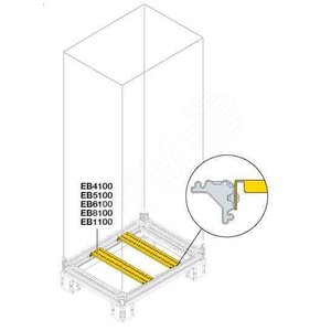 Профиль поперечный Г=400мм для вертикальных стоек(2шт) | EB4100 | ABB 2