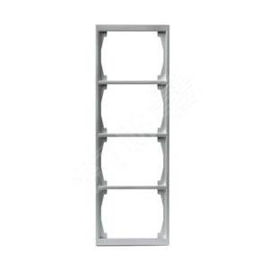 Рамка 4-постовая, 100мм серия Impressivo, алюминий 2