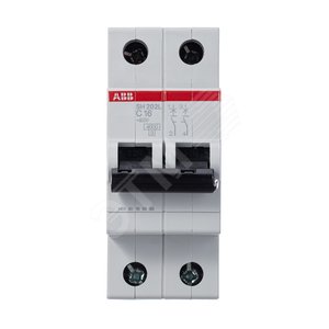 Выключатель автоматический двухполюсный SH202L 16А C 4,5кА (SH202L C16) | 2CDS242001R0164 | ABB - фото 5