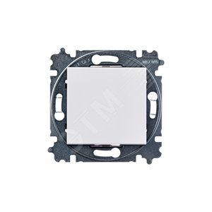 ABB Levit Белый / дымчатый чёрный Выключатель 1-кл. | 3559H-A01445 62W | 2CHH590145A6062 | ABB - фото 3
