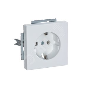 Розетка SCHUKO 16А 250В, серия solo/future, цвет белый бархат | 2011-0-6208  | 2CKA002011A6208 | ABB 3