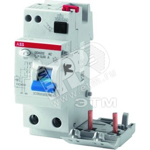 Блок.диф.тока 2мод. DDA202 A S-63/0,5 | 2CSB202201R4630 | ABB - ABB