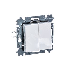 ABB Levit Белый / ледяной Переключатель 2-кл. | 3559H-A52445 01W | 2CHH595245A6001 | ABB - фото 3