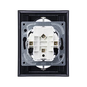 ABB Levit Антрацит / дымчатый чёрный Розетка 2-ая с з/к со шторками 16А | 5522H-C03457 63W | 2CHH223457C6063 | ABB - фото 5