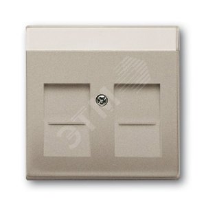 ABB Basic 55 Шампань Плата центральная для коммуникац розеток 0211 с суппортами 18** | 1710-0-3941  | 2CKA001710A3941 | ABB - фото 2