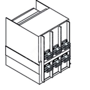 Комплект силовых выводов фиксированной части HR/VR E1.2 W FP 4шт 2