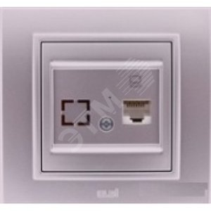 Zena сер. розетка комп.(CAT6+гнездо) (500-011000-247) - ABB