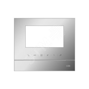 Рамка для абонентского устройства 4,3, серебристый глянцевый | 52311FC-S | ABB - ABB
