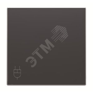 Накладка розетки с крыш., SKY цвет чёрный бархат 8588.1 NS | 2CLA858810A1501 | ABB - ABB