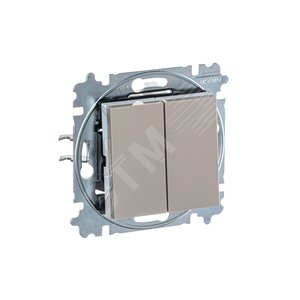 ABB Levit Кофе макиато / белый Выключатель 2-кл. | 3559H-A05445 18W | 2CHH590545A6018 | ABB - фото 4
