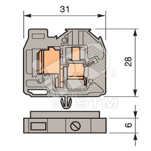 Клемма DH4/8.ADO 4мм.кв. - ABB