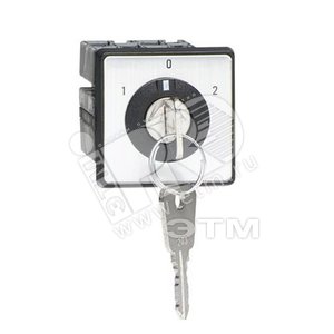 Переключатель OMU1KB 3-х поз.(1-0-2) c ключом (одноуровневый) 10 А РФ | 9CNB022532R6340 | ABB