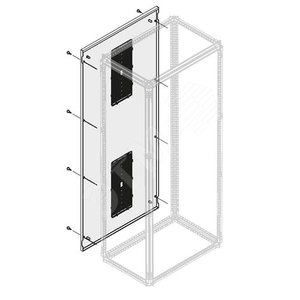 Панель задняя вент.лев. H=1800мм W=625мм 2