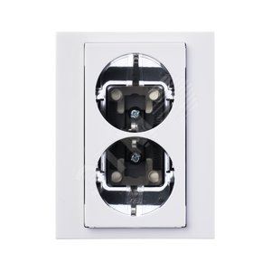 ABB Levit Белый / дымчатый чёрный Розетка 2-ая с з/к со шторками 16А | 5522H-C03457 62W | 2CHH223457C6062 | ABB - фото 5