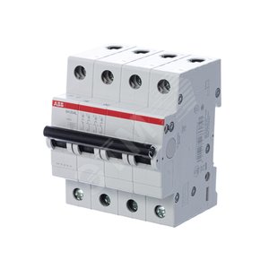 Выключатель автоматический четырехполюсный SH204L 63А B 4,5кА (SH204L B63) | 2CDS244001R0635 | ABB - фото 2