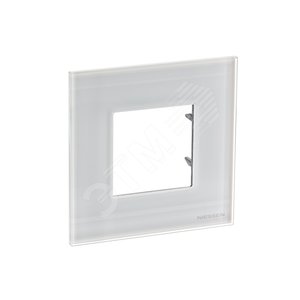 ABB Zenit Стекло Белое Рамка 1-я (2мод) | N2271 CB  | 2CLA227100N3001 | ABB - фото 3