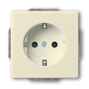 Розетка SCHUKO 16А 250В с защитными шторками, серия Future/Axcent/Carat/Династия, цвет слоновая кость | 2013-0-5376 | 2CKA002013A5376 | ABB - фото 2