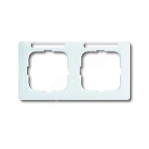 Рамка 2-постовая, горизонтальная, с полем для надписи, серия Reflex SI linear, цвет альпийский белый | 1754-0-4060  | 2CKA001754A4060 | ABB 2
