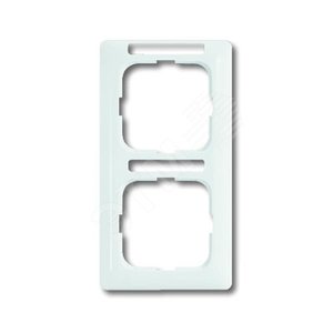 Рамка 2-постовая, вертикальная, с полем для надписи, серия Reflex SI linear, цвет альпийский белый | 1754-0-4059 | 2CKA001754A4059 | ABB 2