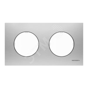 Рамка 2-постовая, серия SKY Moon, цвет нержавеющая сталь|2CLA867200A4001| ABB - фото 2
