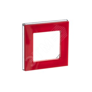 ABB Levit Красный / дымчатый чёрный Рамка 1-ая | 3901H-A05010 65W | 2CHH015010A6065 | ABB - фото 5