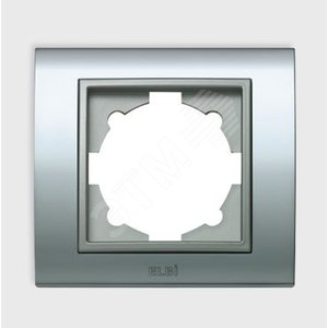 Zena Platin рамка хром/серый 1-п (500-073110-271)