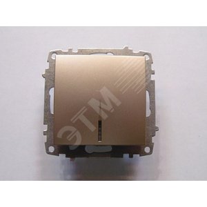 Zena без рамки титаниум выкл 1кл подсв. (609-011400-201) - ABB