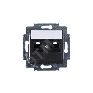 ABB Levit Антрацит Розетка комп. 2-ая 2хRJ45 категория 5e | 5014H-A51018 63W | 2CHH295118A6063 | ABB - фото 3