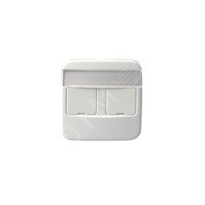 Накладка для 2хRJ45, Jussi, белый | 1819-214  | 2TKA000604G1 | ABB 2