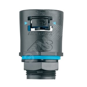 Фитинг Adaptalok ATS AT, прямой, нейлон/эластомер, черный/голубой, резьба M25, d21, AT21/M25/A/BLB, 10 шт. (AT21/M25/A/BLB) - фото 2