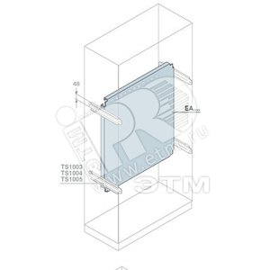 Плата монтажная 1000x800мм ВхШ