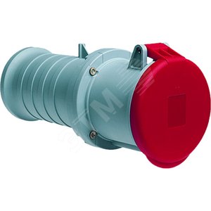 Розетка кабельная 363C9, 63А, 3P+E, IP44, 9ч | 2CMA166854R1000 | ABB - фото 2