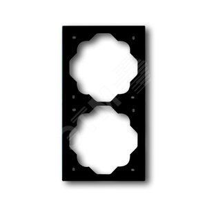 Рамка 2-постовая, серия impuls, цвет чёрный бархат | 1754-0-4425 | 2CKA001754A4425 | ABB 2