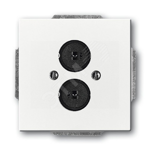 Плата центральная с суппортом с 2-мя разъёмами для громкоговорителя, серия solo/future, цвет davos/альп. белый | 1723-0-0240  | 2CKA001723A0240 | ABB 2