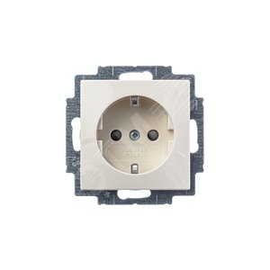 ABB Basic 55 Сл. кость Розетка с/з с защитными шторками | 2013-0-5279  | 2CKA002013A5279 | ABB - фото 5