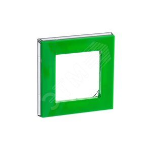 ABB Levit Зелёный / дымчатый чёрный Рамка 1-ая | 3901H-A05010 67W | 2CHH015010A6067 | ABB - фото 5