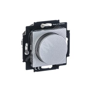 Светорегулятор ABB Levit поворотно-нажимной 60-600 Вт R серебро / дымчатый чёрный (3294H-A02247 70W) 4