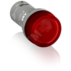 Лампа CL2-623R красная со встроенным светодиодом 230В AC с защитой от наводок с напряжением до 60В (1SFA619403R6231) - фото 2