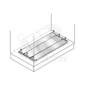 Панель нижняя скользящая 600х400мм нержавеющая сталь