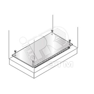 Панель нижняя фиксированная 800х500мм нержавеющая сталь