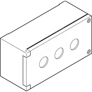 Корпус кнопочного поста KEM3-0 на 3 элемента металлический | SK616703-AA | ABB 2