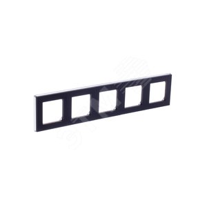 ABB Levit Антрацит / дымчатый чёрный Рамка 5-ая | 3901H-A05050 63W | 2CHH015050A6063 | ABB - фото 4