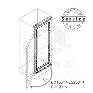 Рама 19 дюймов поворотная, 40HE 2000x600мм | EG2001K | ABB - ABB